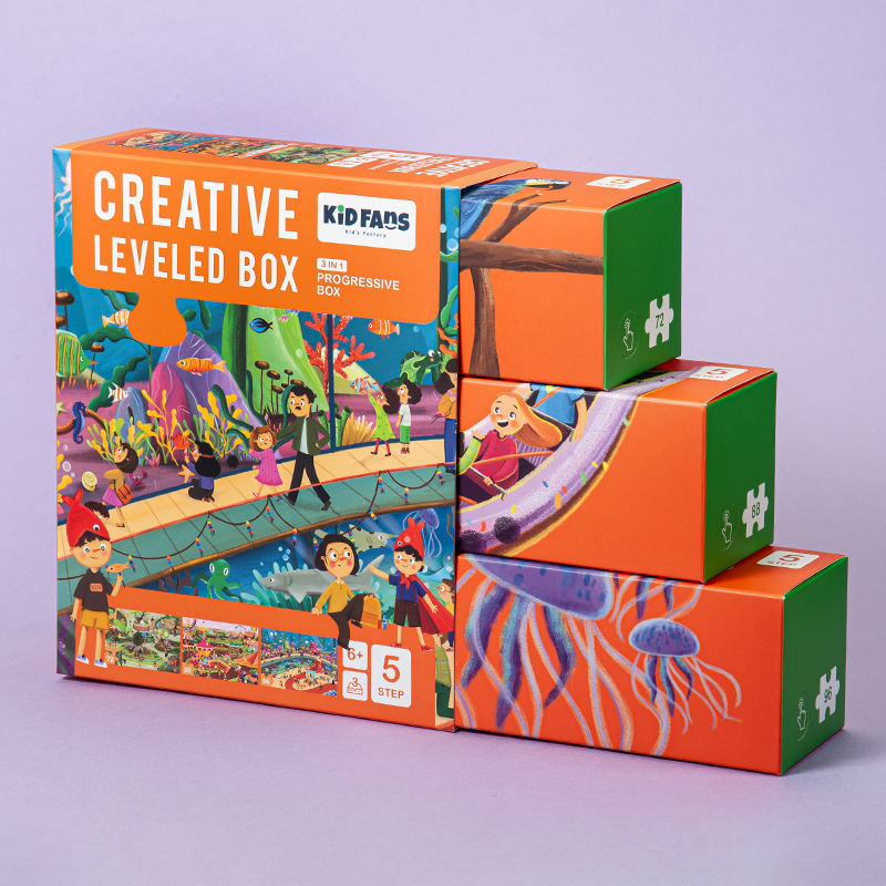 پازل کیدفنز مدل سرزمین کودکان | 256 تکه Creative Level Box Kids Land | کد 2401